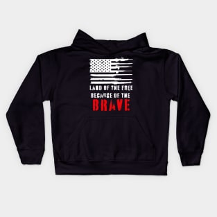 logo because of the brave new Kids Hoodie